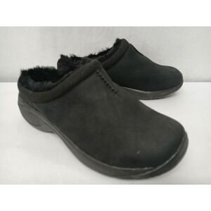 Merrell Men's Encore Chill 2 Faux Fur Lined Leather Clogs J001909 Black Sz 9